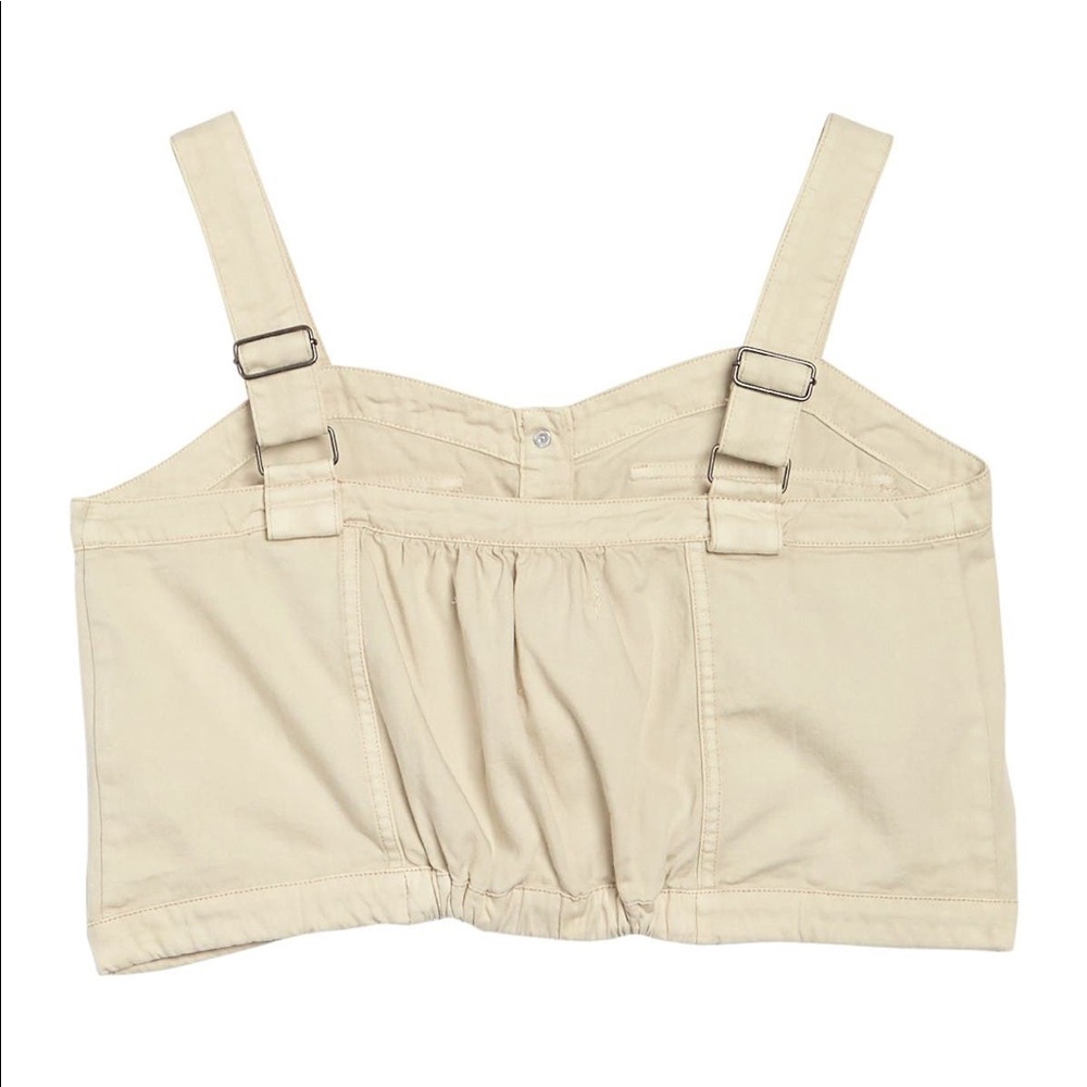 NWT Free People Palm Dessert Denim Crop Top - Picture 4 of 9